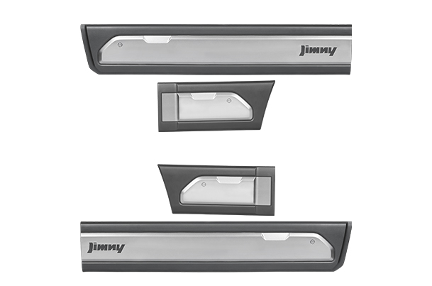 AutomotivaUK Black Rubbing Strips / Door Protectors For Suzuki Jimny 2018-2025