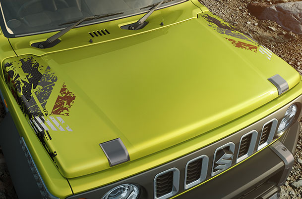 Suzuki Jimny Hood Painted Garnish - Genuine Suzuki Accessory OEM